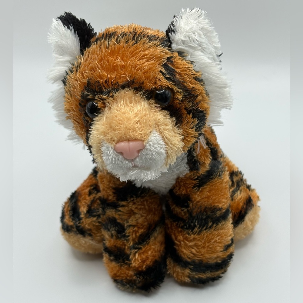 2021 Aurora World Bengal Tiger Plush Stuffed Animal Toy Orange Black 8”
